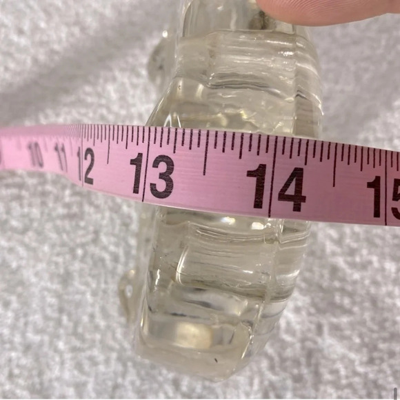 Vintage Clear  Glass 13 Hole Floral Flower Frog 4” - Picture 8 of 9